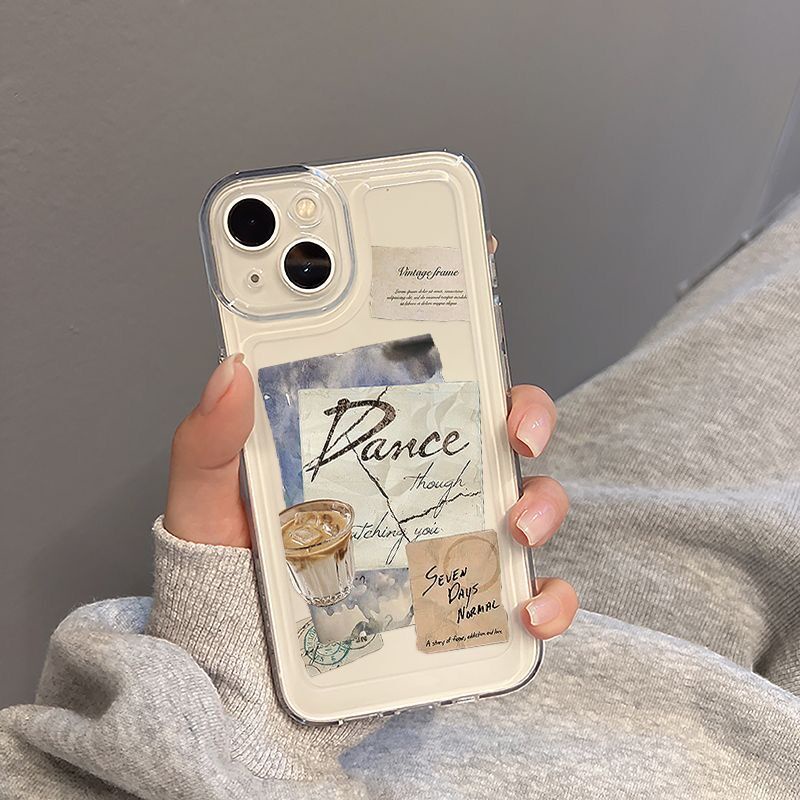 เคสโทรศัพท์มือถือ ซิลิโคนนิ่ม กันกระแทก ลายฉลากลาเต้อเมริกา สําหรับ iPhone 15 12 13 14 11 Pro Max X Xs Max Xr 6 6S 7 8 7+ 8+ plus