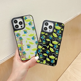 Casetify เคสโทรศัพท์มือถือแบบนิ่ม กันกระแทก ลายเอเลี่ยน TOY STORY พร้อมกระจก สําหรับ iPhone 11 14 Pro Max 12 13 Mini X XR XS Max SE 2020 6 7 8 Plus