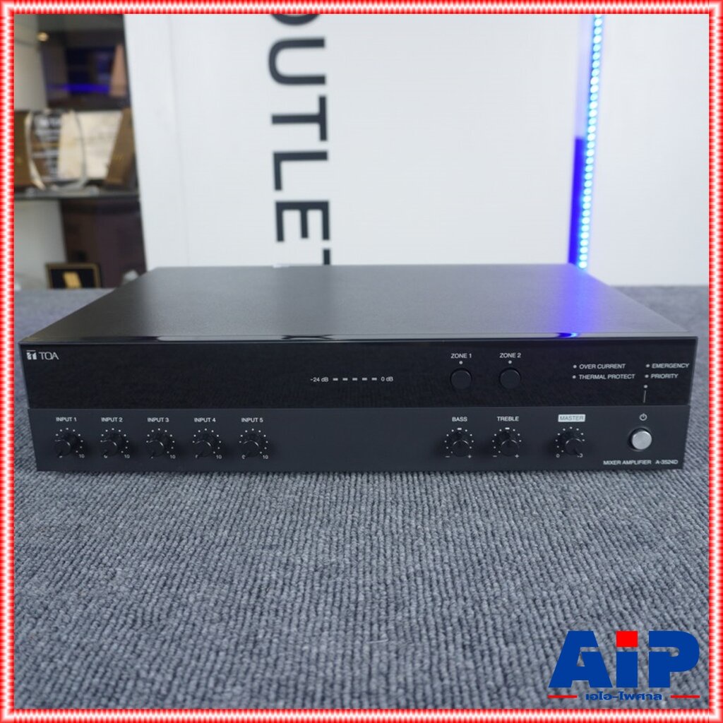 TOA A-3524D ดิจิตอล มิกเซอร์แอมป์ 240 วัตต์ สีดำ