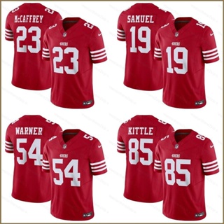 เสื้อกีฬาแขนสั้น ลายทีมเกม QY NFL San Francisco Warner McCaffrey Samuel Kittle F.U.S.E. 49ers เสื้อยืดกีฬาฟุตบอล พลัสไซส์