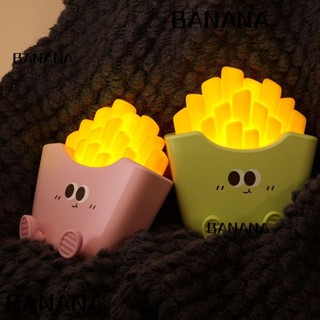 Banana1 โคมไฟตั้งโต๊ะ ลายการ์ตูนเฟรนช์ฟราย ถนอมสายตา น่ารัก ชาร์จ Usb สําหรับตกแต่งโต๊ะอาหารเด็ก