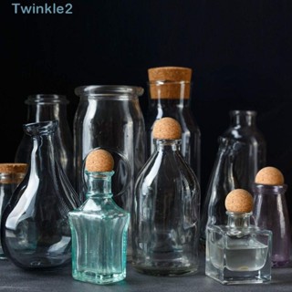 Twinkle จุกไม้คอร์ก ทรงกลม ขนาด 2.4 นิ้ว สําหรับปิดขวดไวน์ 2 ชิ้น