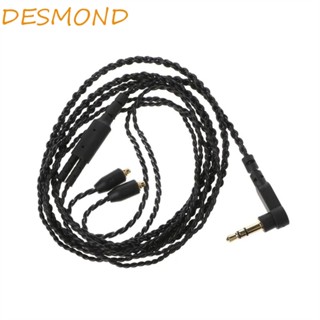 Desmond MMCX สายเคเบิลหูฟัง โลหะ น้ําหนักเบา ทนทาน แบบเปลี่ยน 3.5 มม. MMCX SE215 SE315 SE535 SE846 UE900