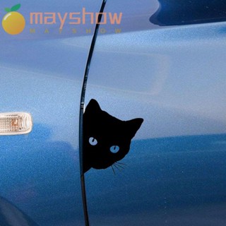 Mayshow สติกเกอร์แมว มีกาวในตัว อุปกรณ์เสริม สําหรับติดรถยนต์