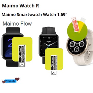 สาย Maimo Smart Watch 1.69" Smart watch สาย สายนาฬิกาข้อมือซิลิโคน for Maimo Watch R ฟิล์ม อุปกรณ์เสริมสมาร์ทวอทช์ สาย Maimo Flow watch SmartWatch สาย สายนาฬิก ฟิล์ม tpu film