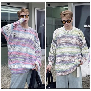 StylePop เสื้อสเวตเตอร์ Sweater Over Size ผ้าไหมพรมพรี่เมี่ยม Super Color