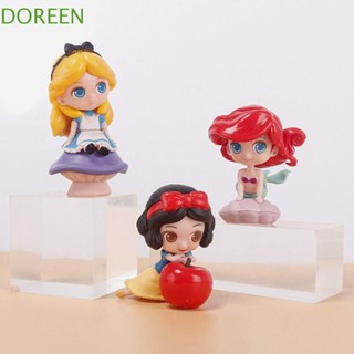 Doreen Q Version Princess โมเดลฟิกเกอร์ Snow White Q Version ของเล่นสําหรับเด็ก