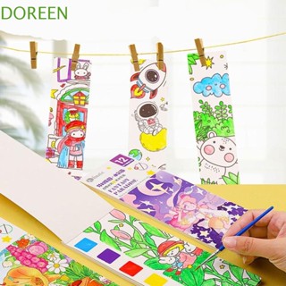 Doreen Gouache หนังสือภาพกราฟฟิตี้ ภาพวาดสีน้ํา แบบพกพา DIY ของเล่นสําหรับเด็ก