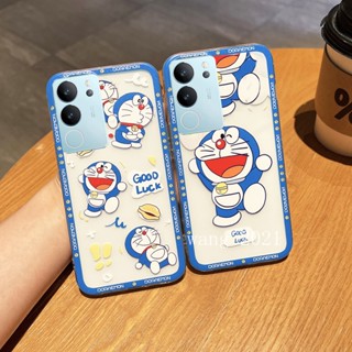 พร้อมส่ง ใหม่ เคสโทรศัพท์มือถือ ซิลิโคนนุ่ม ใส ลายการ์ตูนโดเรม่อน น้ําหนักเบา สําหรับ VIVO V29 5G VIVO V29e V29 Pro 5G 2023