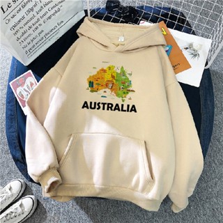 เสื้อฮู้ดดี้ แบบสวมหัว ลายการ์ตูนอนิเมะ Australia Kawaii สําหรับผู้หญิง 2023