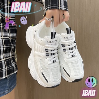 IBAII.  ใหม่เวอร์ชั่นเกาหลีของนักเรียน ins รองเท้าส้นหนากีฬาลำลองผู้หญิงทุกการแข่งขัน