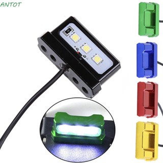 Antot ไฟท้ายป้ายทะเบียน อลูมิเนียมอัลลอย LED 12V สีขาว อุปกรณ์เสริม สําหรับรถจักรยานยนต์