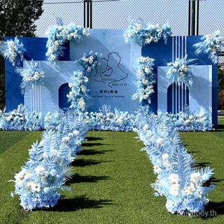 ที่กั้นดอกไม้ ขนาดใหญ่ สีแดง สําหรับตกแต่งเวทีงานแต่งงาน