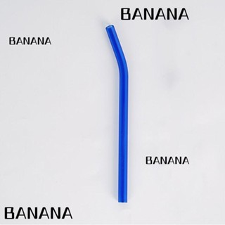 Banana1 หลอดดูดน้ําดื่ม สีฟ้า 8*200 มม. ใช้ซ้ําได้ 5 ชิ้น