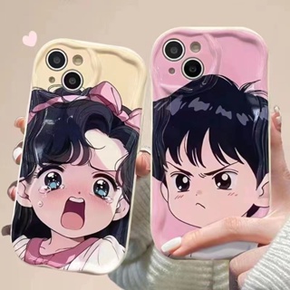 เคสโทรศัพท์มือถือ ซิลิโคนนิ่ม TPU กันกระแทก ลายเด็กผู้ชายโกรธ สําหรับ iPhone 11 14 Pro 12 13 Mini XS Max X XR 7 8 6 6S Plus SE2020