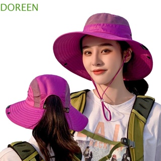 Doreen หมวกกันแดด กลางแจ้ง ท่องเที่ยว ชายหาด ป้องกันรังสียูวี ชาวประมง ผู้หญิง หมวกตกปลา