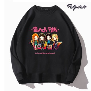 Palpitate เสื้อกันหนาวแขนยาว คอกลม พิมพ์ลาย blackpink แฟชั่นฤดูใบไม้ร่วง และฤดูหนาว สําหรับผู้ชาย และผู้หญิง