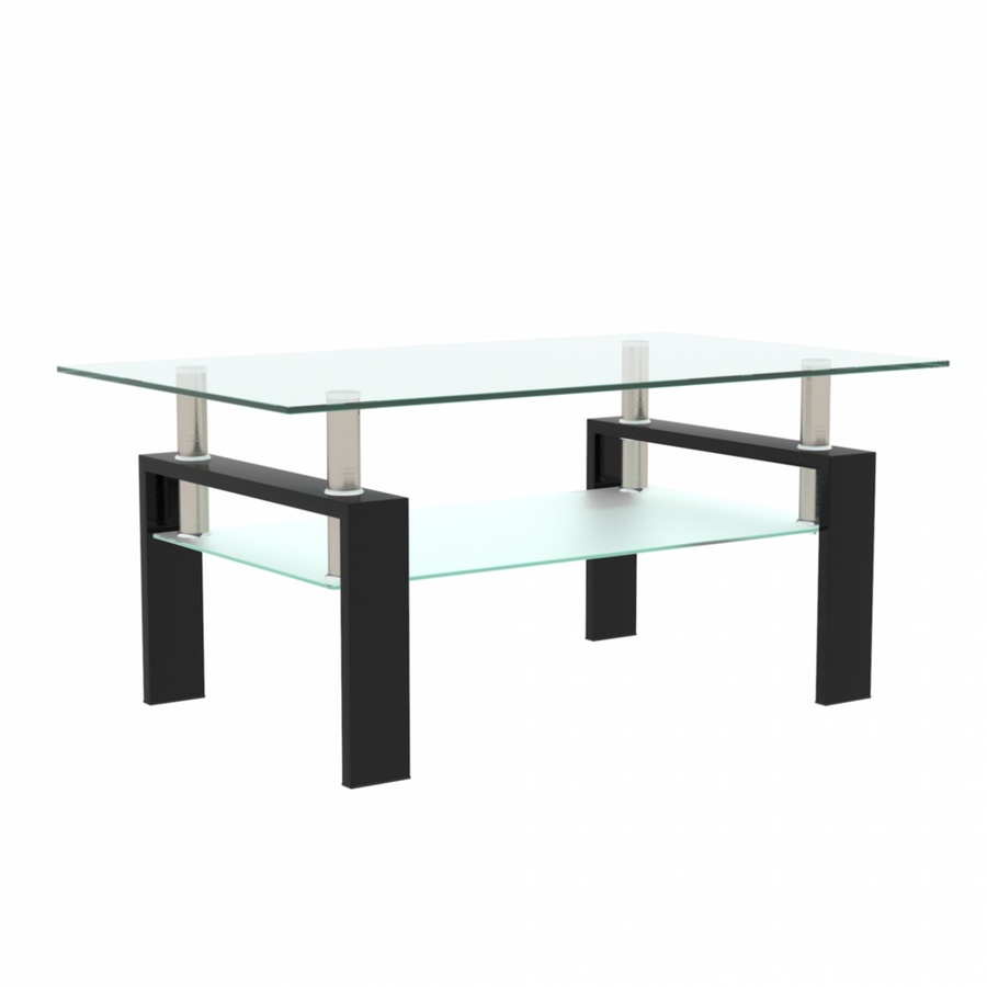 Ghouse Online-DELICATO โต๊ะกลางหน้ากระจก ขนาด 100x60x45ซม. MATCH  สินค้าขายดี