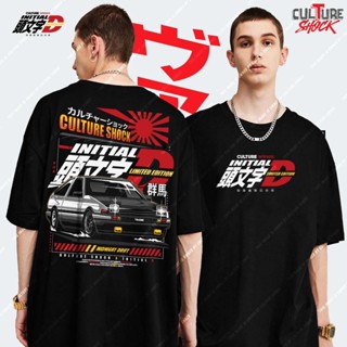 [S-5XL]Culture Shock® x Initial D Trueno Premium Unisex Black T Shirt