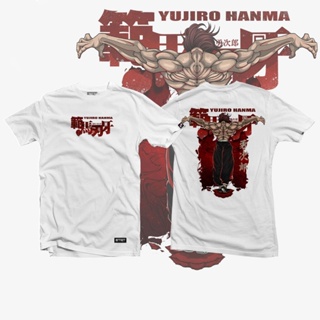 [S-5XL]Anime Shirt - ETQTCo. - Baki - Yujiro Hanma เสื้อยืดคอตตอนฤดูร้อน S-5XL