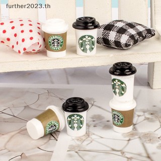 [พร้อมส่ง] แก้วกาแฟจิ๋ว 1:12 สําหรับตกแต่งบ้านตุ๊กตา ห้องครัว 10 ชิ้น [พร้อมส่ง]