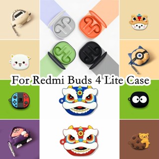 【imamura】เคสหูฟัง แบบนิ่ม ลายการ์ตูนฉลาม สําหรับ Redmi Buds 4 Lite 4 Lite