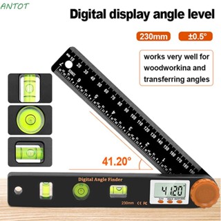 Antot เครื่องวัดมุมดิจิทัล ความแม่นยําสูง 4in1 0-999.95° เครื่องตรวจจับมุม