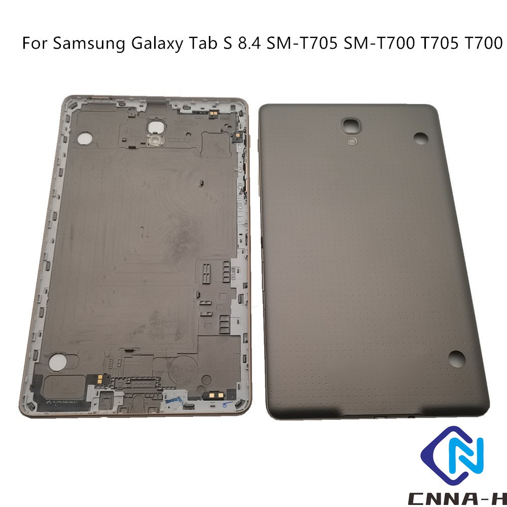 กรณีหลังสําหรับ Samsung Galaxy Tab S 8.4 SM-T705 SM-T700 T705 T700 แบตเตอรี ่ ประตูกรณีฝาครอบด ้ านห