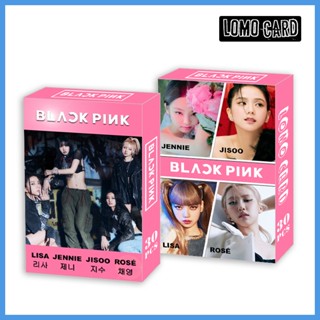 โปสการ์ดอัลบั้มรูปภาพ Black-Pink BPTG Pink VENOM Jennie Lisa Rose Jisoo สีดํา สีชมพู จํานวน 30 ชิ้น ต่อกล่อง