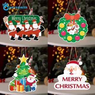 ป้ายกระดาษ รูปซานตาคลอส ตัวอักษร Merry Christmas สําหรับแขวนตกแต่งผนัง หน้าต่างบ้าน เทศกาลคริสต์มาส 1 ชิ้น