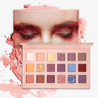 [Daily optimization] Pudaier fish scale 18 color eyeshadow plate European and American style matte pearl light flashing Earth color eyeshadow plate 8/21