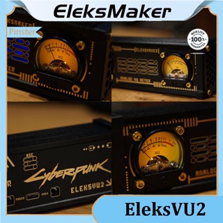 Em EleksMaker Cyberpunk เครื่องวัดระดับเสียง หัวมิเตอร์ VU พร้อมไฟ RGB Eleks VU2