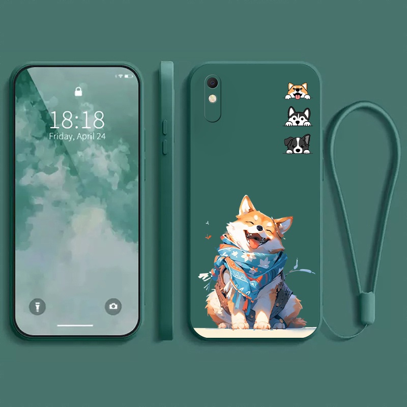 เคส xiaomi Redmi 9A แฟชั่น เคส สุนัขน่ารัก การ์ตูนน่ารัก กันกระแทก ป้องกันกล้อง เคสโทรศัพท์แบบนิ่ม