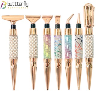 Buttterfly ปากกาปักครอสติชคริสตัล รูปผีเสื้อ DIY