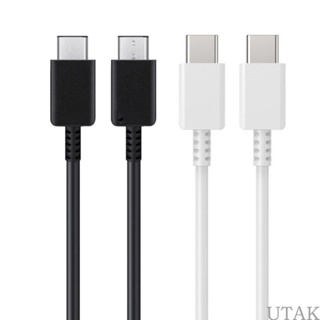 Utake สายชาร์จ USB C เป็น C ชาร์จเร็ว ทนทาน สําหรับ GalaxyS23 S22 S21