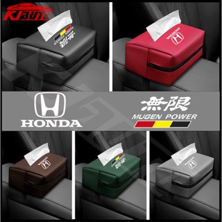 กล่องทิชชู่ติดที่พักแขน ด้านหลัง สําหรับ Honda Jazz HRV BRV CRV WRV Brio Accord Lead mobilio Mugen Type R S