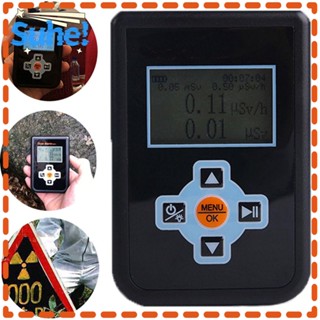 Suhe เครื่องตรวจจับรังสีนิวเคลียร์ X- Gamma- Beta- Emission Dosimeter Tube Dosimeter Monitor, Safe Handheld Counter Beta Gamma Geiger Counter Home