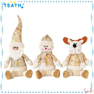 Teath จี้ตุ๊กตามนุษย์หิมะ ซานตาคลอส ของขวัญคริสต์มาส สําหรับแขวนตกแต่งบ้าน