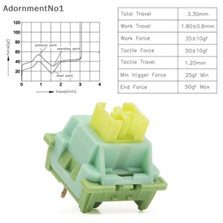 Adornmentno1 สวิตช์คีย์บอร์ดเล่นเกม 3Pin เสียงเงียบ 10 ชิ้น