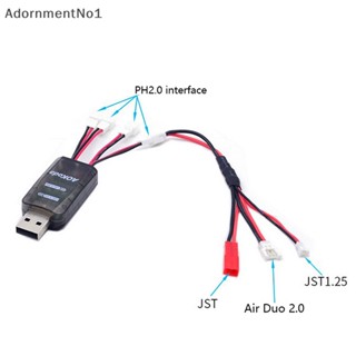 Adornmentno1 AOKoda CX405 ที่ชาร์จ Micro USB 4CH สําหรับ 1S Lipo LiHV Boutique