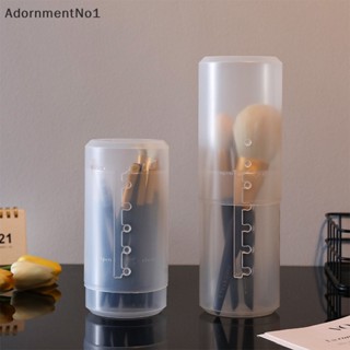 Adornmentno1 ที่วางแปรงแต่งหน้า PVC แบบใส ปรับความสูงได้