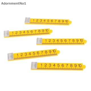 Adornmentno1 ไม้บรรทัดจําลอง ขนาดเล็ก 1:12 สําหรับตกแต่งบ้านตุ๊กตา 5 ชิ้น