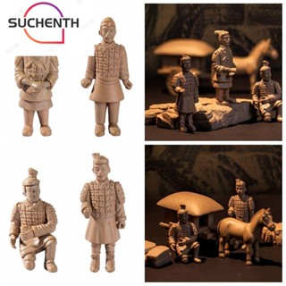 Suchenth จี้เรซิ่น PVC รูปกองทัพดินเผา สไตล์วินเทจ สําหรับตกแต่งบ้าน