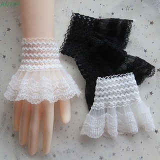 Antot ปลอกแขนปลอม ลายลูกไม้ สําหรับตกแต่งเสื้อกันหนาว 1 คู่