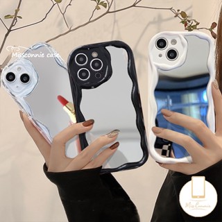 เคสกระจกแต่งหน้า ขอบโค้ง 3D สีพื้น หรูหรา สําหรับ Realme C53 C55 C35 C11 C33 5 5i 9i 7i 5s 6i C20 C30 C21Y C25Y C25s C31 C15 C25 C2 C20A C17 C12 C21 C3