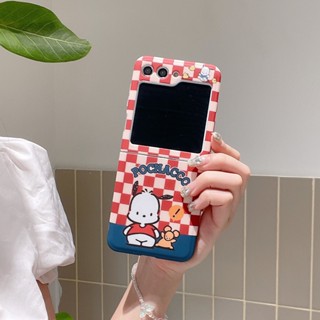 เคสมือถือ ลายการ์ตูนสุนัข แมวน่ารัก แบบพับได้ สําหรับ Samsung Galaxy Z Flip 3 4 5 Galaxy Z Flip 5