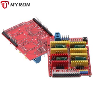 Myron บอร์ดขยายไดรฟ์ CNC A4988 V3 เสียงเงียบ สีแดง สําหรับเครื่องพิมพ์ Arduino CNC 2 ชิ้น