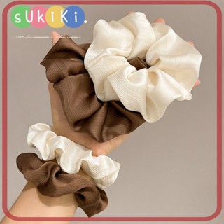 Sukiki ยางรัดผมหางม้า ขนาดเล็ก สีเบจ สีกาแฟ 5 ชิ้น