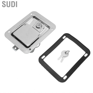 Sudi Locking Paddle Latch  Toolbox Flush Mount Heavy Duty Durable Rustproof with 2 Keys for Trailer Truck Electric Cabinet