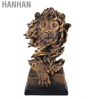 Hanhan Exquisite Lion Sculpture Ornament for Home Decoration Living Room Porch Study